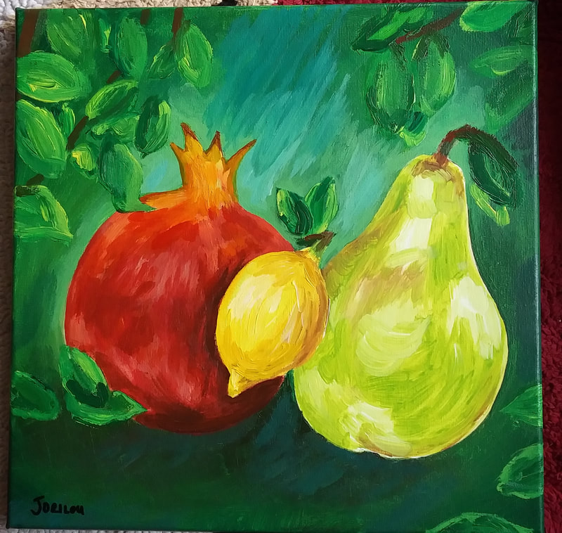 Acrylic painting - fruit
